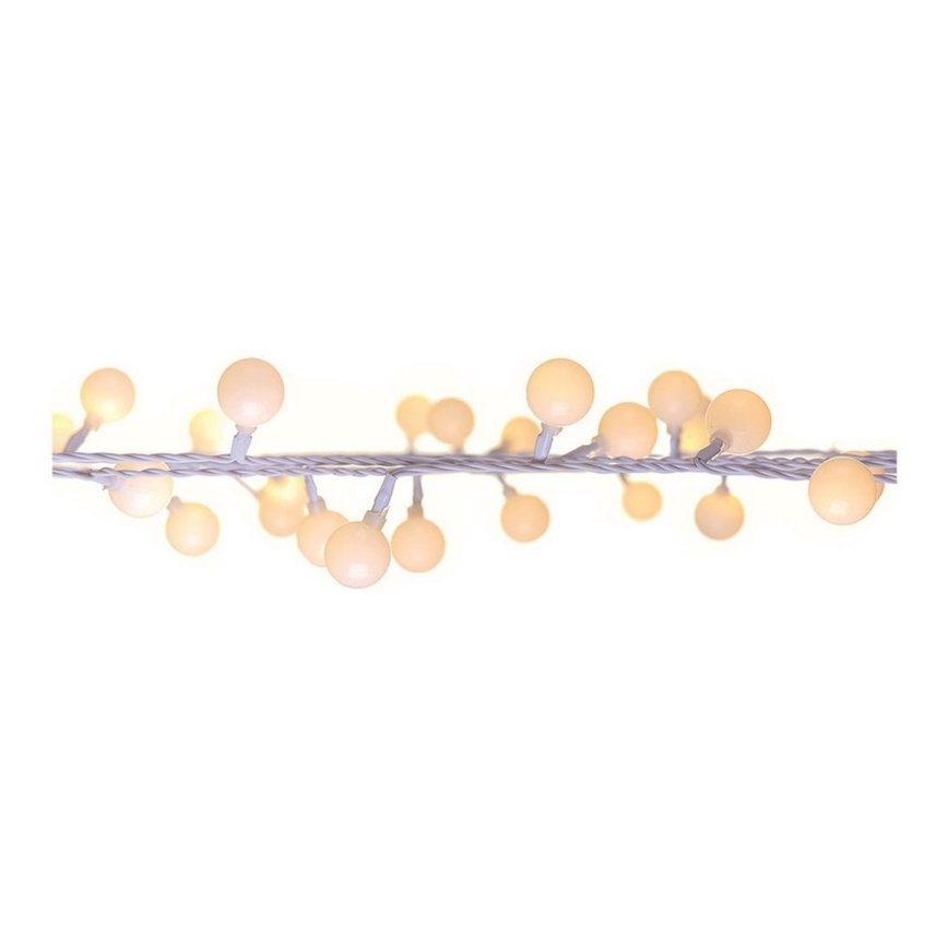 Udendørs LED lyskæde CHERRY 40xLED 9 m IP44 varm hvid