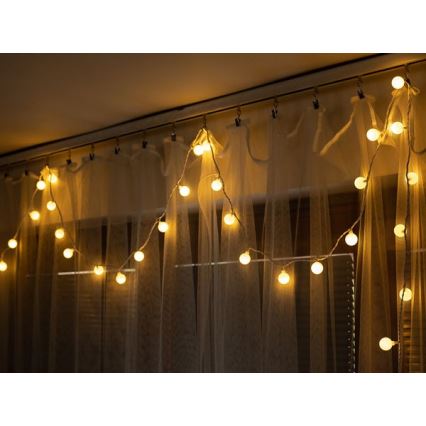 Udendørs LED lyskæde CHERRY 40xLED 9 m IP44 varm hvid