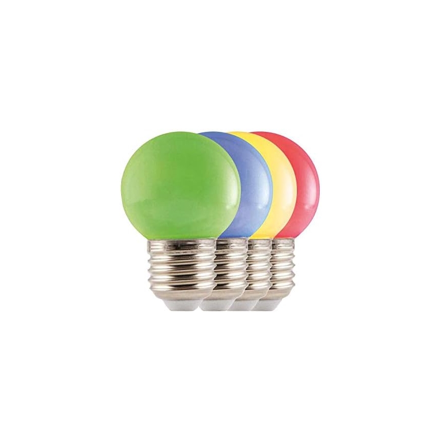 Udendørs LED lyskæde EASY CONNECT 8xE27 5m IP44 flerfarvet