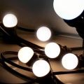 Udendørs LED lyskæde EASY CONNECT 8xE27 5m IP44 varm hvid