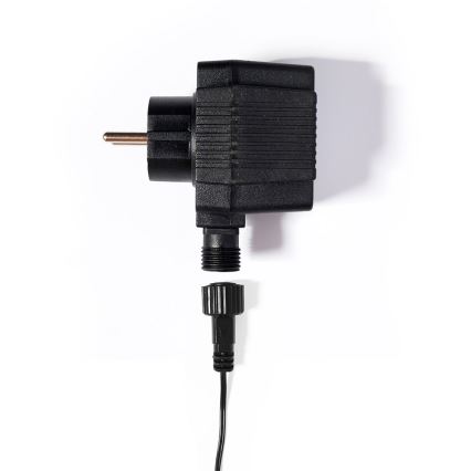 Udendørs LED julelyskæde FELICIA FILAMENT 20xE10 19m transparent/varm hvid IP44, Made in the EU