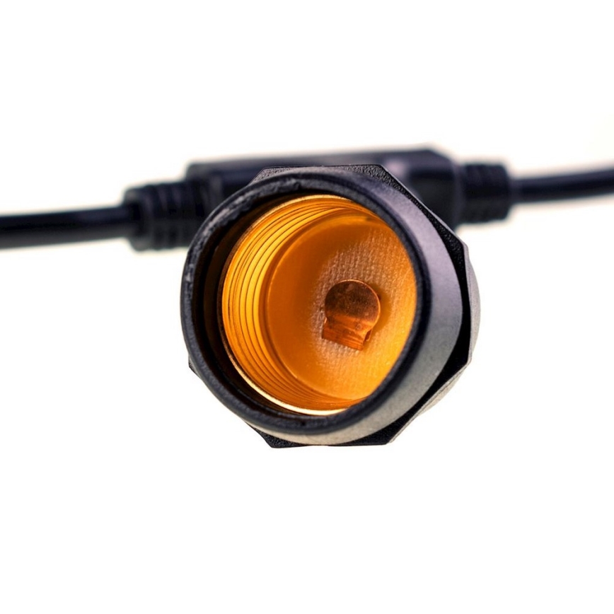 Udendørs LED lyskæde GIRLANDA 10 m 10xE27/1,5W/230V IP44