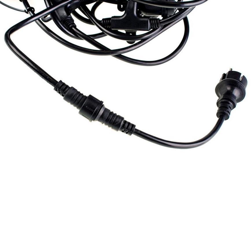 Udendørs LED lyskæde GIRLANDA 10 m 10xE27/1,5W/230V IP44