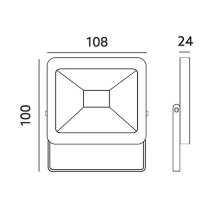 Udendørs LED projektør LED/10W/230V 6000K IP65