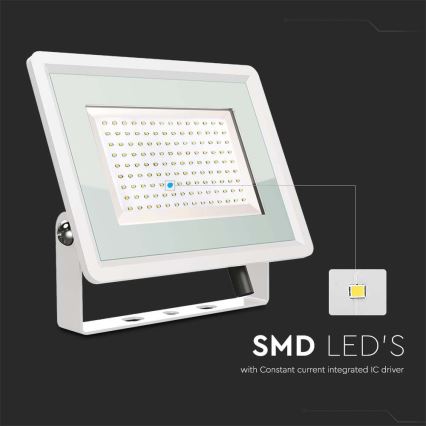 Udendørs LED projektør LED/200W/230V 4000K IP65 hvid