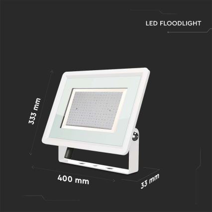 Udendørs LED projektør LED/200W/230V 4000K IP65 hvid