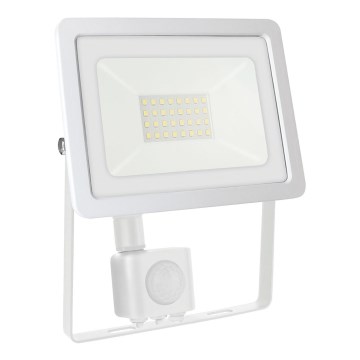 Udendørs LED projektør med sensor NOCTIS LUX 2 LED/30W/230V 4000K IP44 hvid