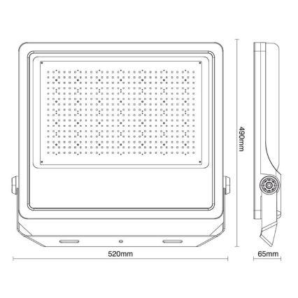 Udendørs LED projektør PROFI PLUS LED/400W/230V 5000K IP66