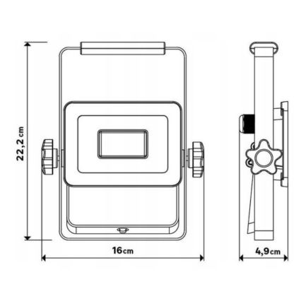 Udendørs LED projektør YONKERS LED/20W/230V IP65