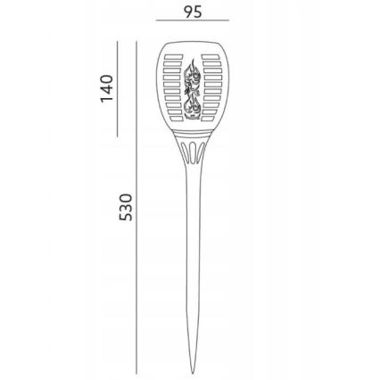 Udendørs LED solcellelampe SPARKLE LED/0,12W/1,2V IP44 300 mAh
