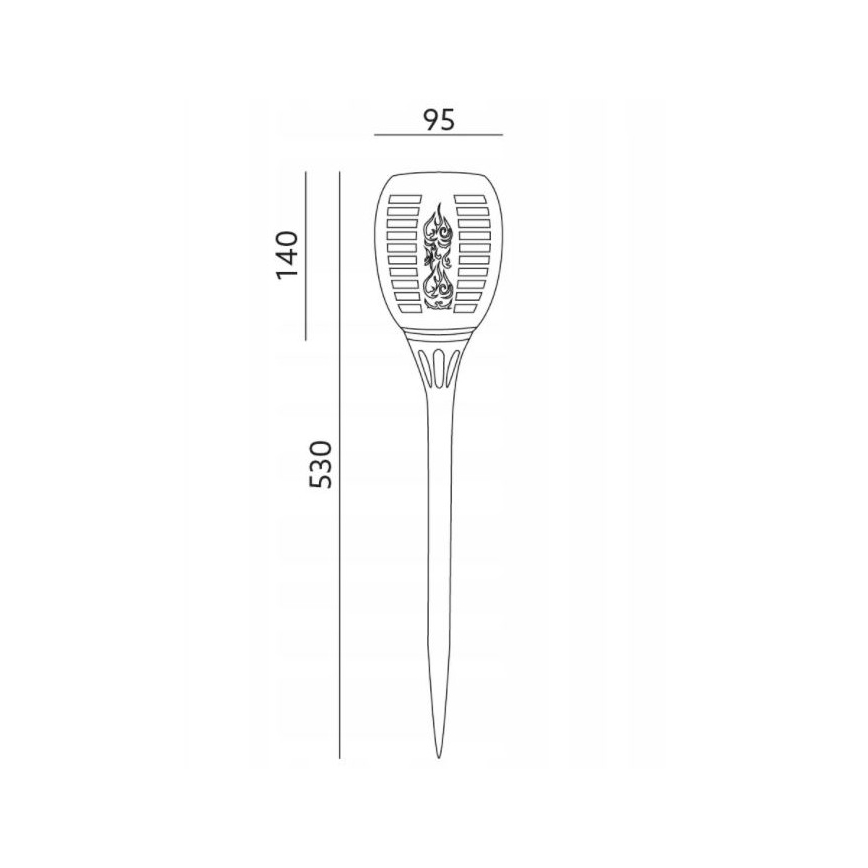 Udendørs LED solcellelampe SPARKLE LED/0,12W/1,2V IP44 300 mAh