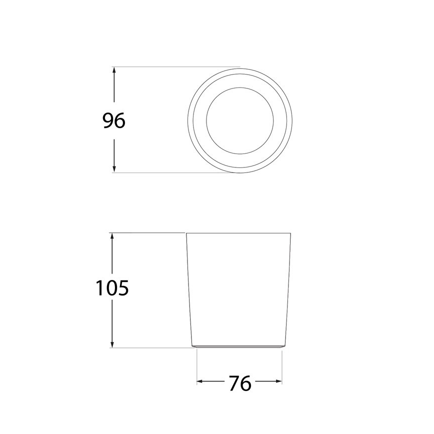 Udendørs LED spotlampe LIVIA 1xGU10/6W/230V 3000/4000/6500K IP55 resin