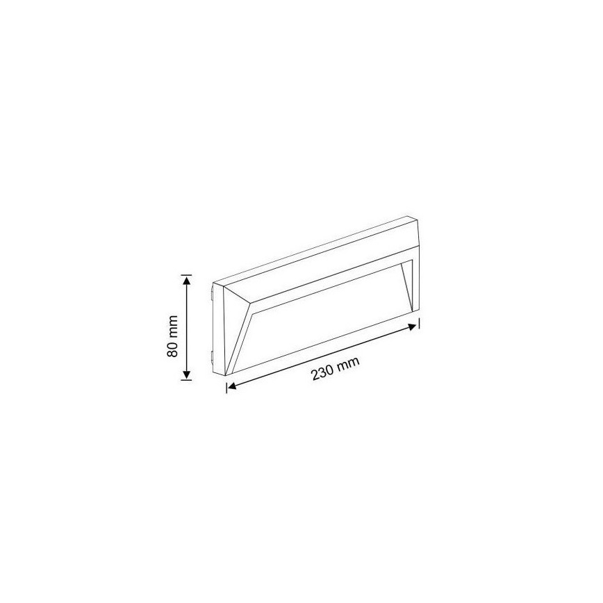 Udendørs LED trappelampe HOLDEN LED/1,6W/230V IP65 grafit