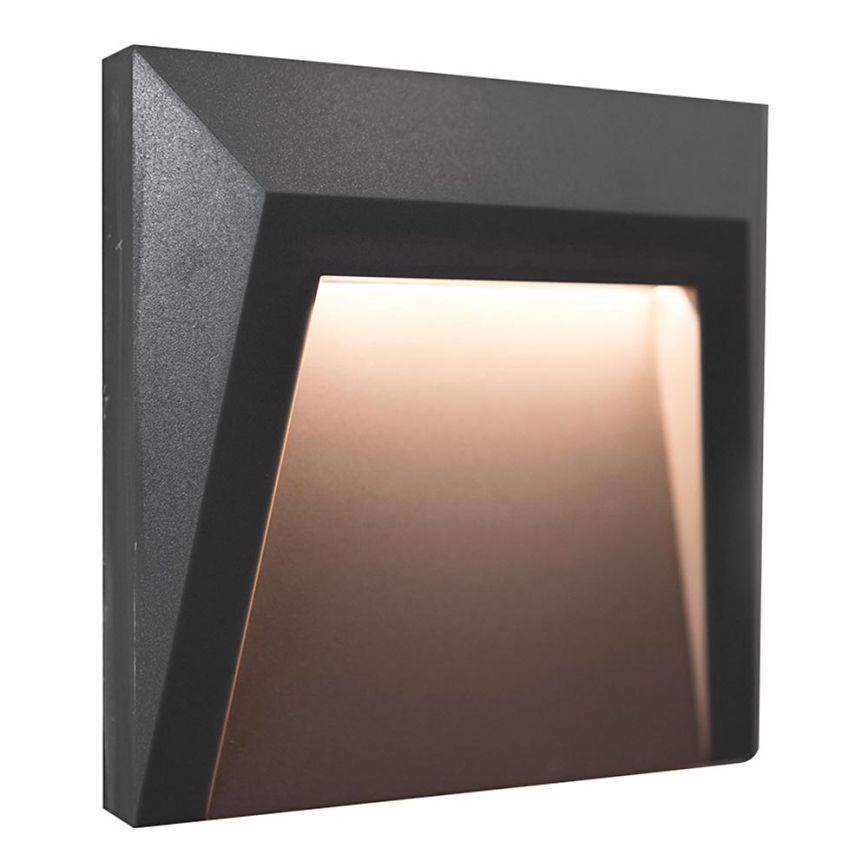 Udendørs LED trappelampe HOLDEN LED/1W/230V IP65 antracit