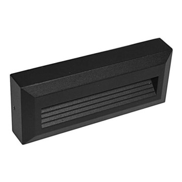 Udendørs LED trappelampe KORA LED/1,2W/230V IP54 4000K sort