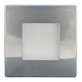 Udendørs LED trappelampe LED/1,7W/230V 2700K IP44 skinnende krom