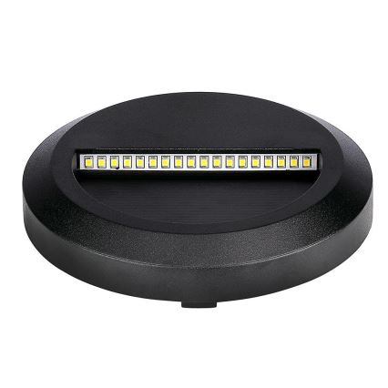 Udendørs LED trappelampe LED/2W/230V IP65 3000K sort