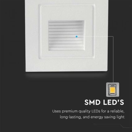 Udendørs LED trappelampe LED/3W/230V 3000K IP65 hvid