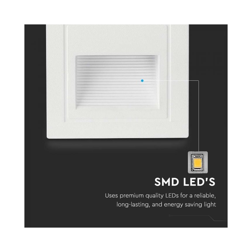 Udendørs LED trappelampe LED/5W/230V 3000K IP65 hvid