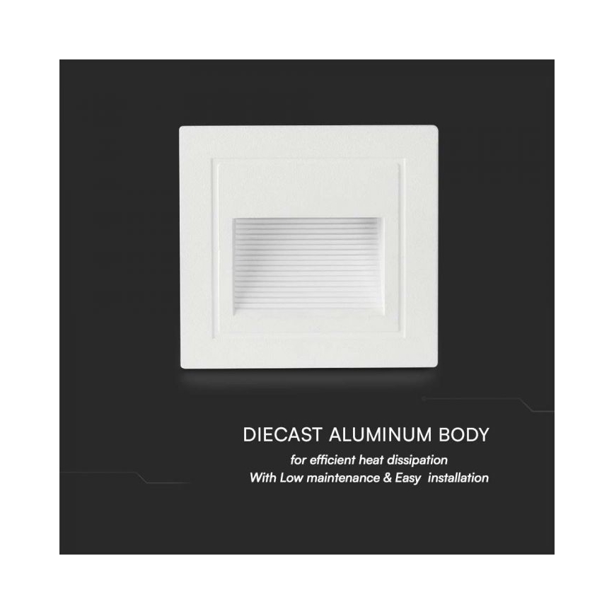 Udendørs LED trappelampe LED/5W/230V 3000K IP65 hvid