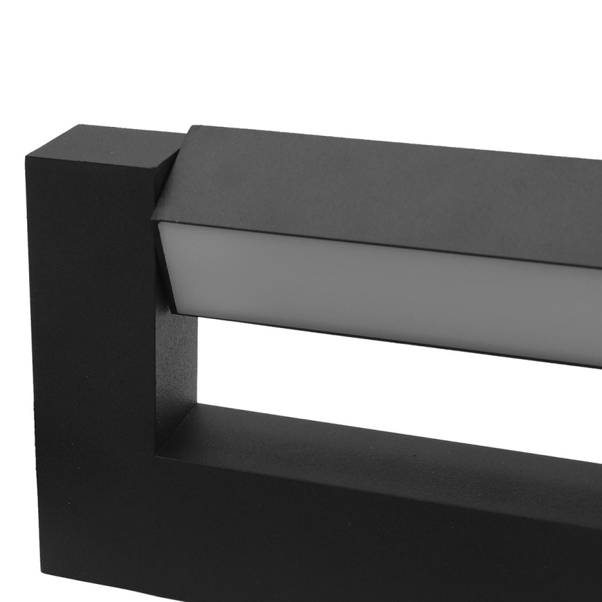 LED Fleksibel Udendørs væglampe 2xLED/16W/230V IP54 90 cm sort