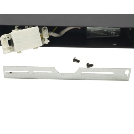 LED Fleksibel Udendørs væglampe 2xLED/16W/230V IP54 90 cm sort