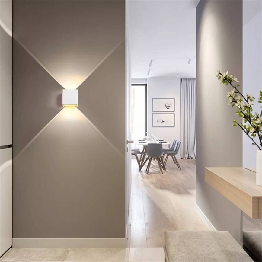 Udendørs LED væglampe 2xLED/3W/230V IP54 hvid