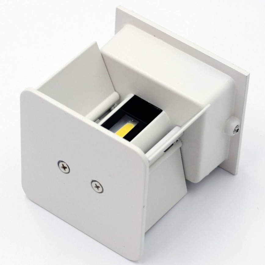 Udendørs LED væglampe 2xLED/3W/230V IP54 hvid