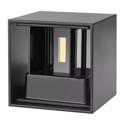 Udendørs LED væglampe 2xLED/3W/230V IP54 sort