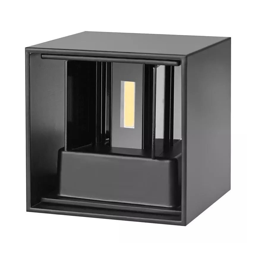 Udendørs LED væglampe 2xLED/3W/230V IP54 sort