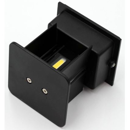 Udendørs LED væglampe 2xLED/3W/230V IP54 sort