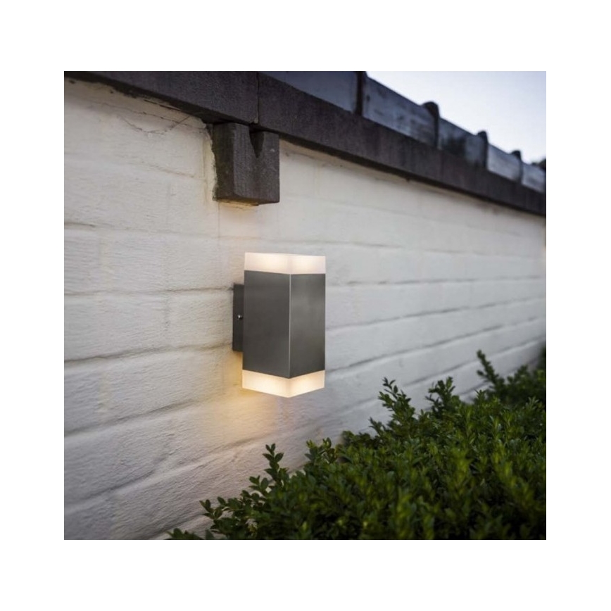 Udendørs LED væglampe 2xLED/4W/230V IP44