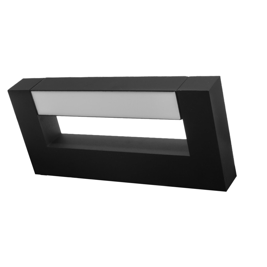 LED Fleksibel Udendørs væglampe 2xLED/4W/230V IP54 30 cm sort