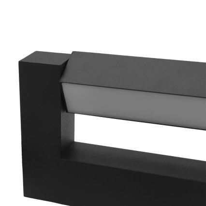 LED Fleksibel Udendørs væglampe 2xLED/4W/230V IP54 30 cm sort