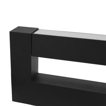 LED Fleksibel Udendørs væglampe 2xLED/4W/230V IP54 30 cm sort