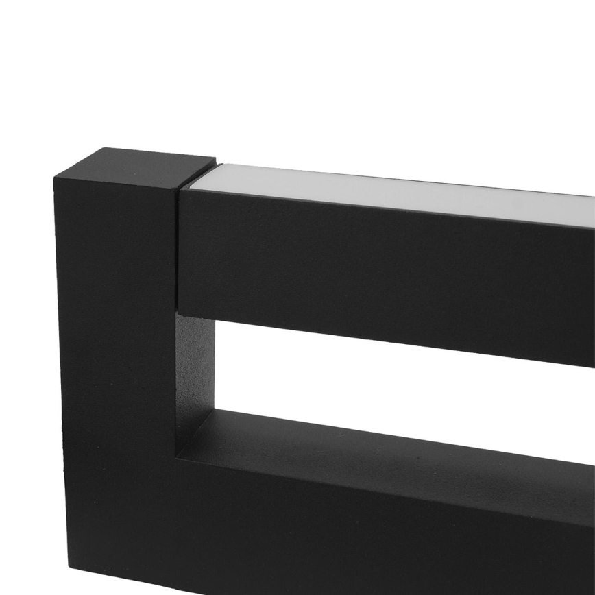 LED Fleksibel Udendørs væglampe 2xLED/4W/230V IP54 30 cm sort