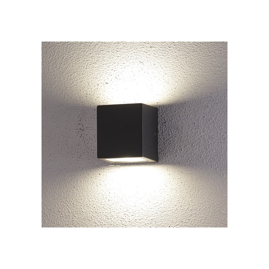 Udendørs LED væglampe 2xLED/5W/230V 4000K IP54 sort