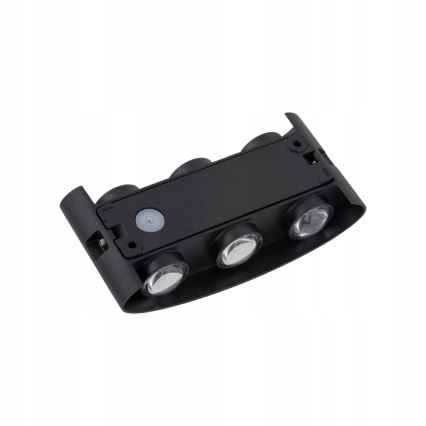 Udendørs LED væglampe ARROW 6xLED/1W/230V IP54 sort