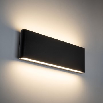 Udendørs LED væglampe ARWENA 2xLED/12W/230V IP54 sort