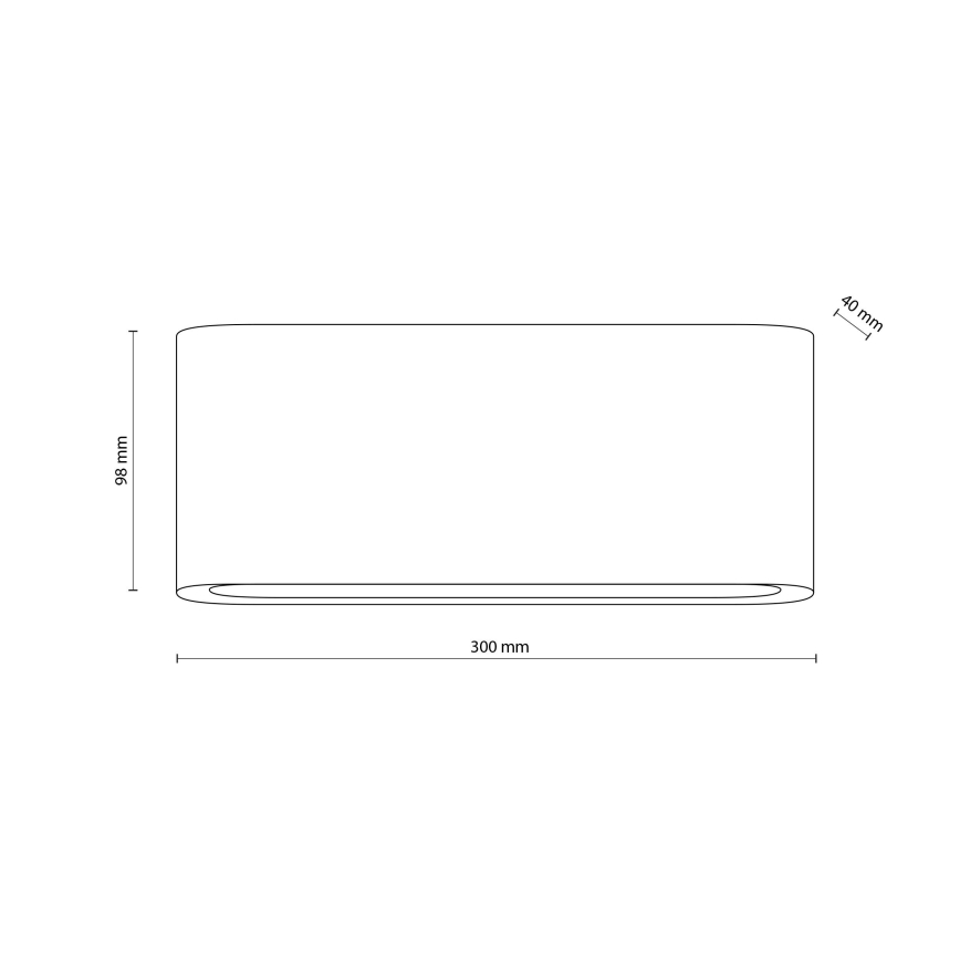 Udendørs LED væglampe ARWENA 2xLED/12W/230V IP54 sort