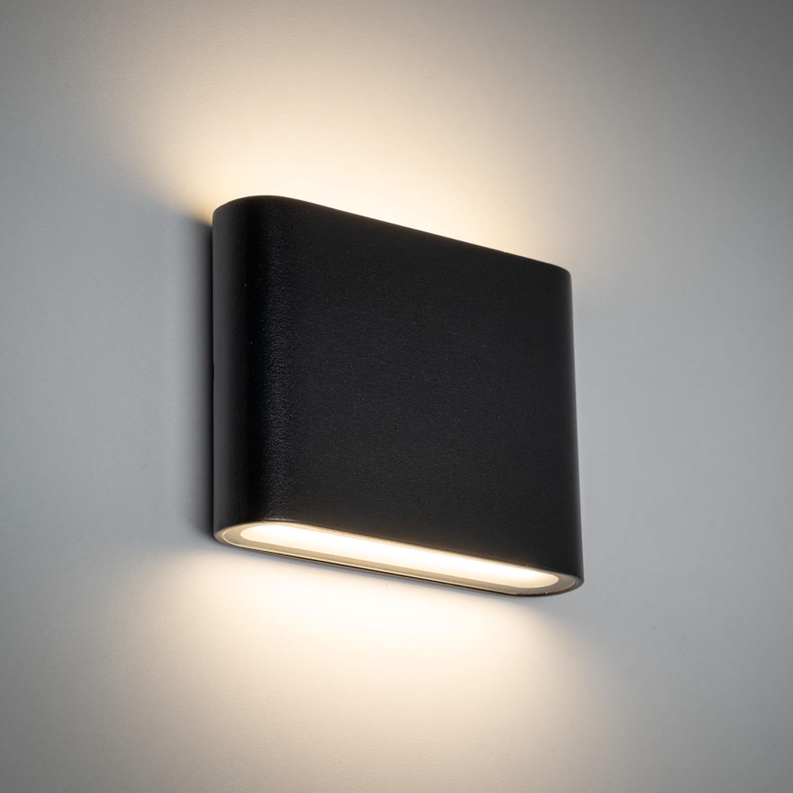 Udendørs LED væglampe ARWENA 2xLED/3W/230V IP54 sort