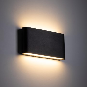 Udendørs LED væglampe ARWENA 2xLED/6W/230V IP54 sort