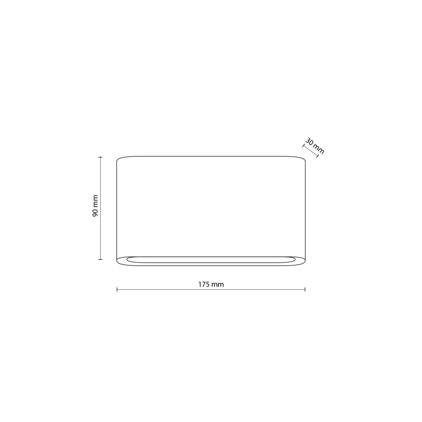 Udendørs LED væglampe ARWENA 2xLED/6W/230V IP54 sort