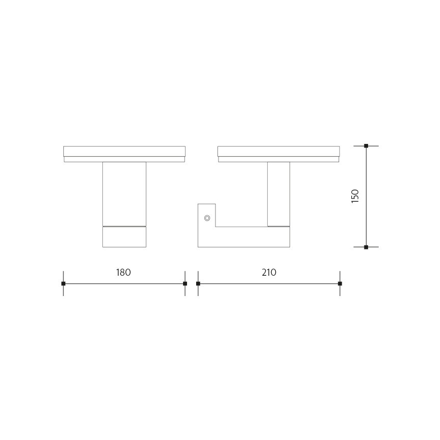 Udendørs LED væglampe BARI LED/10W/230V 4000K IP54 antracit