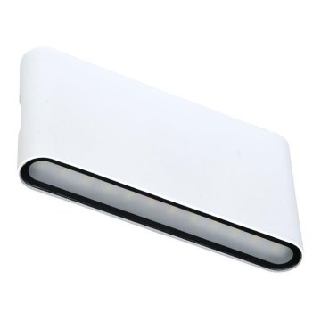 Udendørs LED væglampe BRICK 2xLED/6W/230V 3000/4000/6500K IP65 hvid