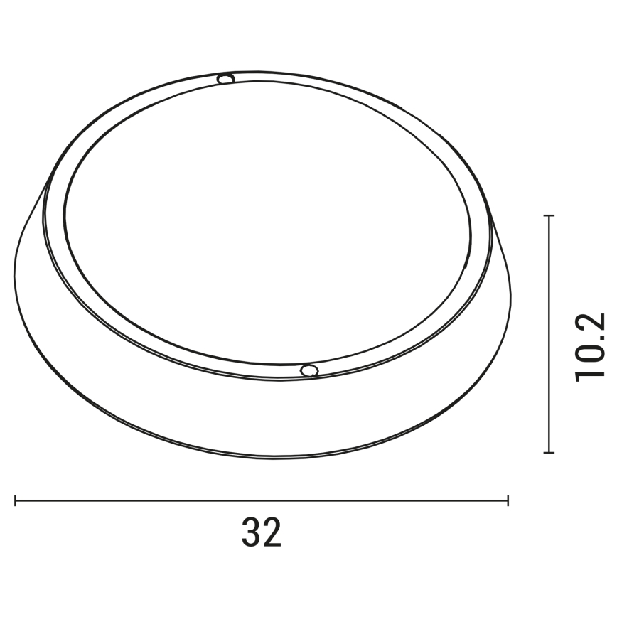 Udendørs LED væglampe BULKHEAD LED/30W/230V 4000K IP54 sort