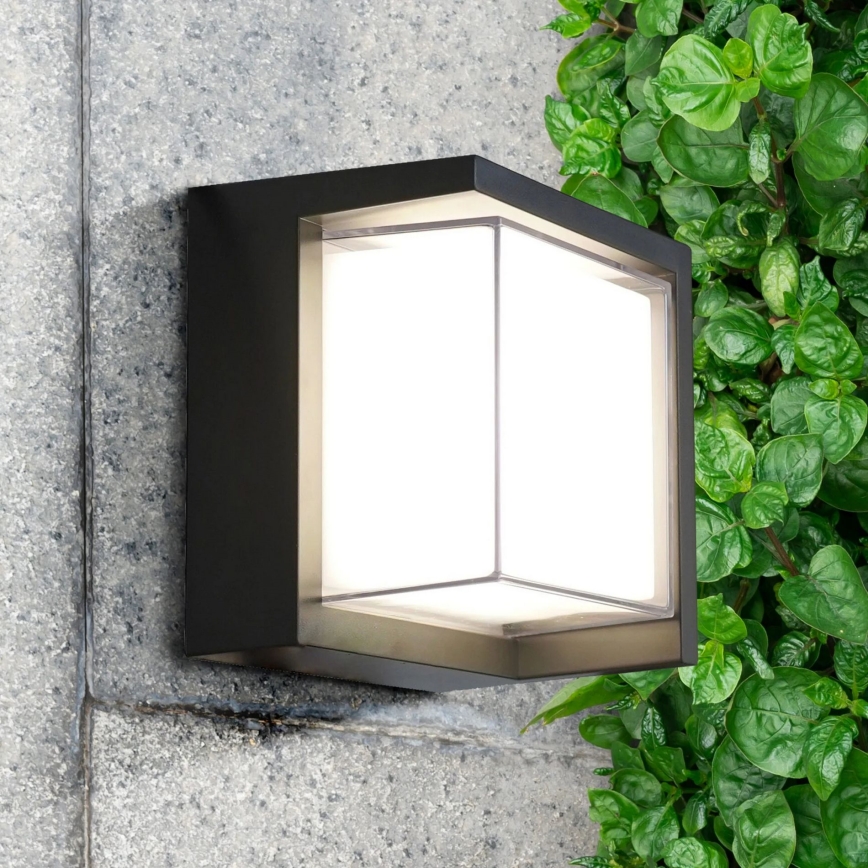 Udendørs LED væglampe ESSEN LED/12W/230V IP44 sort