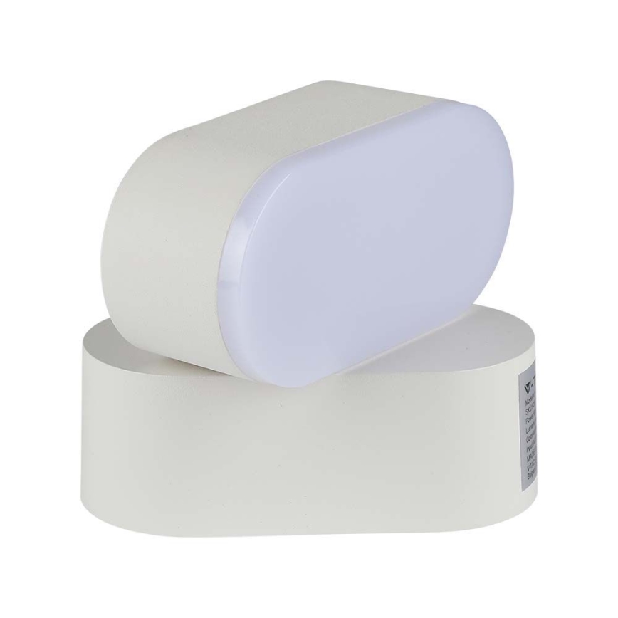 Udendørs LED væglampe fleksibel LED/5W/230V 3000K IP65 hvid