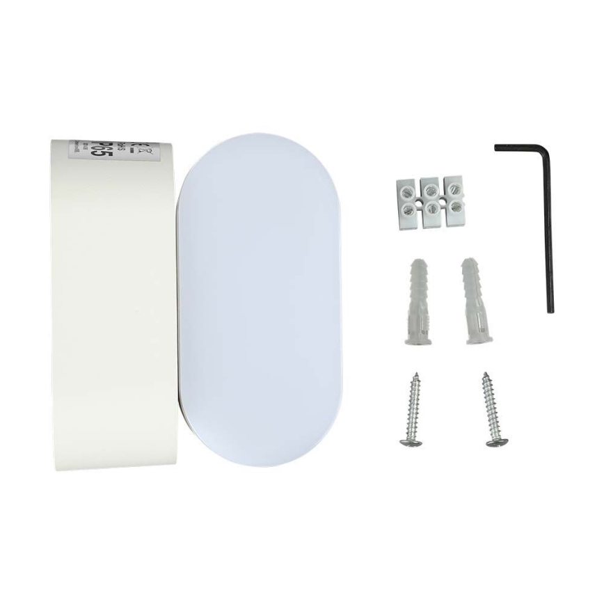 Udendørs LED væglampe fleksibel LED/5W/230V 3000K IP65 hvid