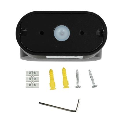 Udendørs LED væglampe fleksibel LED/5W/230V 3000K IP65 sort